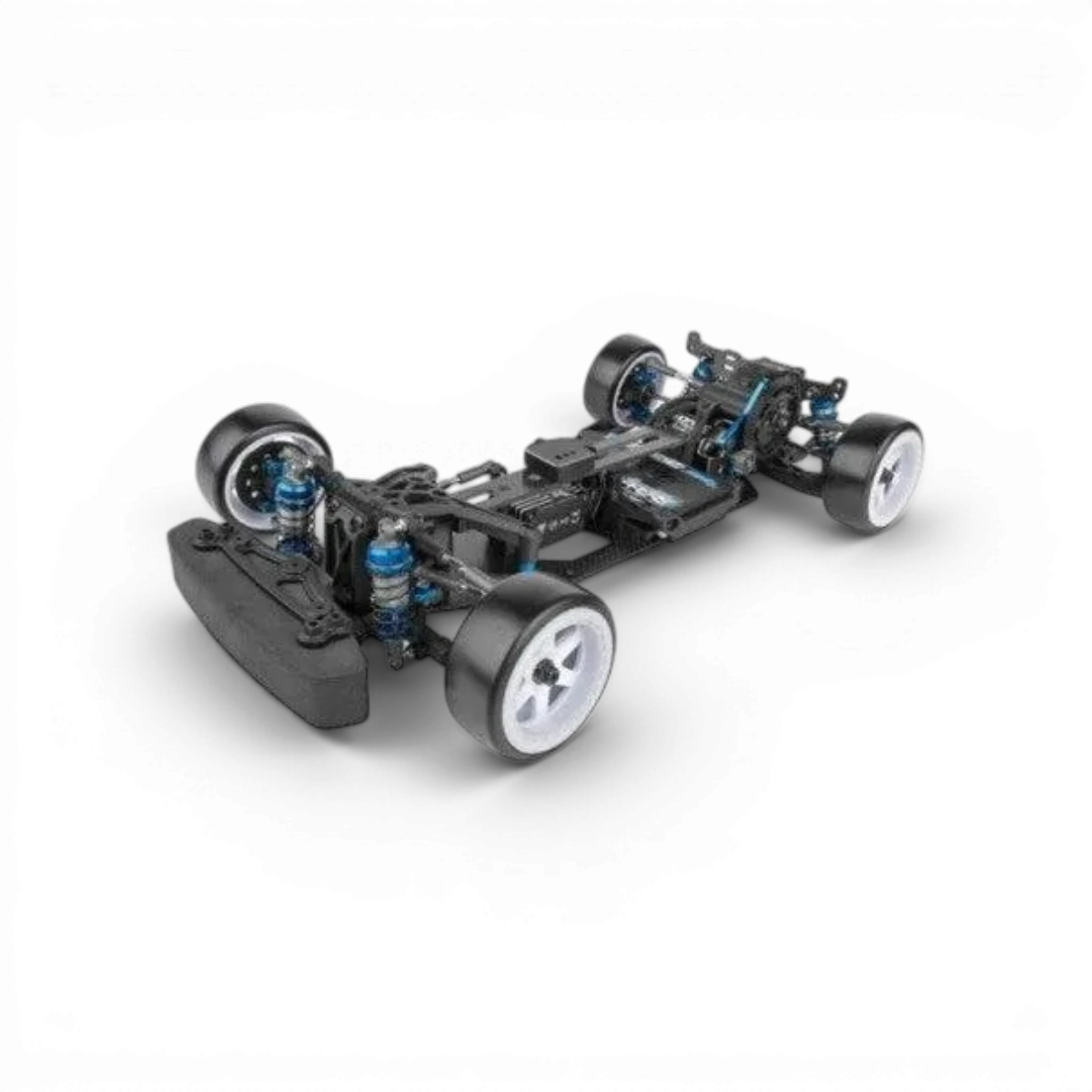 Châssis drift DC10 KIT de DriftParadiZ, vue détaillée du châssis pour voitures radiocommandées.