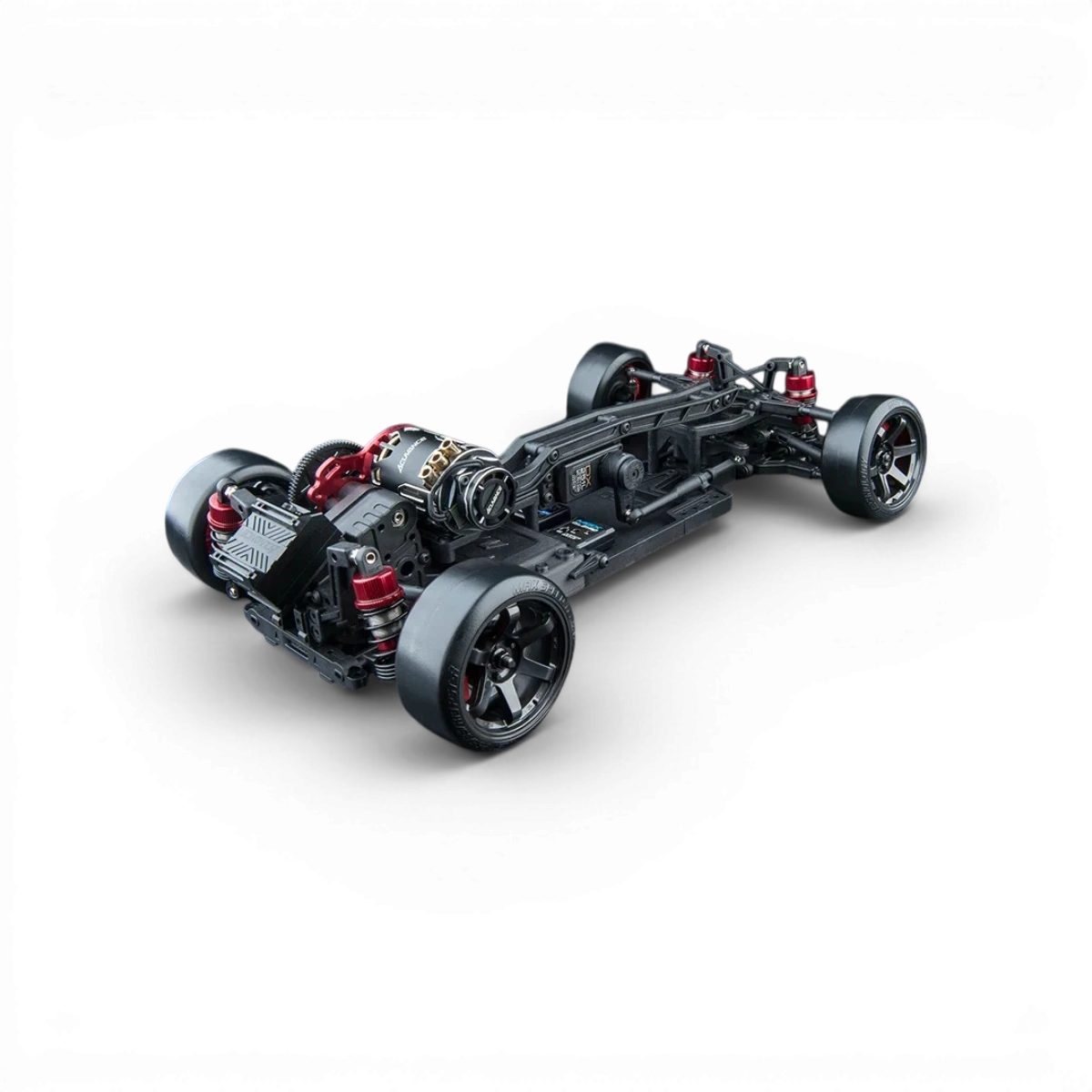 Châssis RC drift Max Speed Technology RMX 4 S PRO 1/10 RWD avec carrosserie Mustang pour voiture télécommandée.