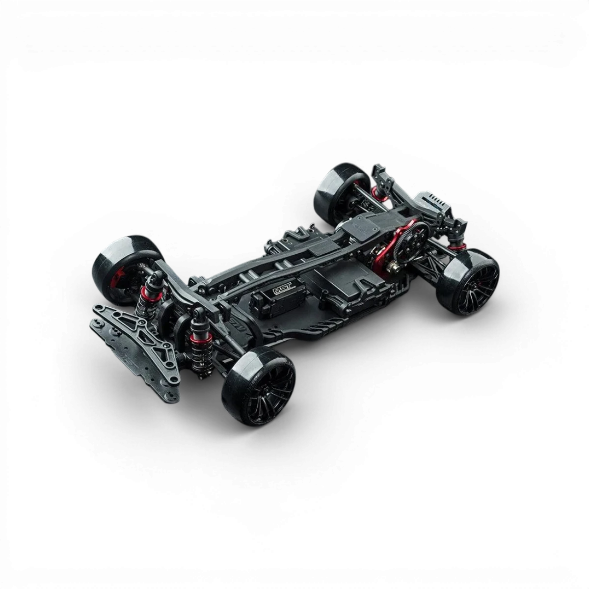 Châssis RC Drift Max Speed Technology RMX 2.5 Classic pour voiture télécommandée, vue de face avec détails du châssis.