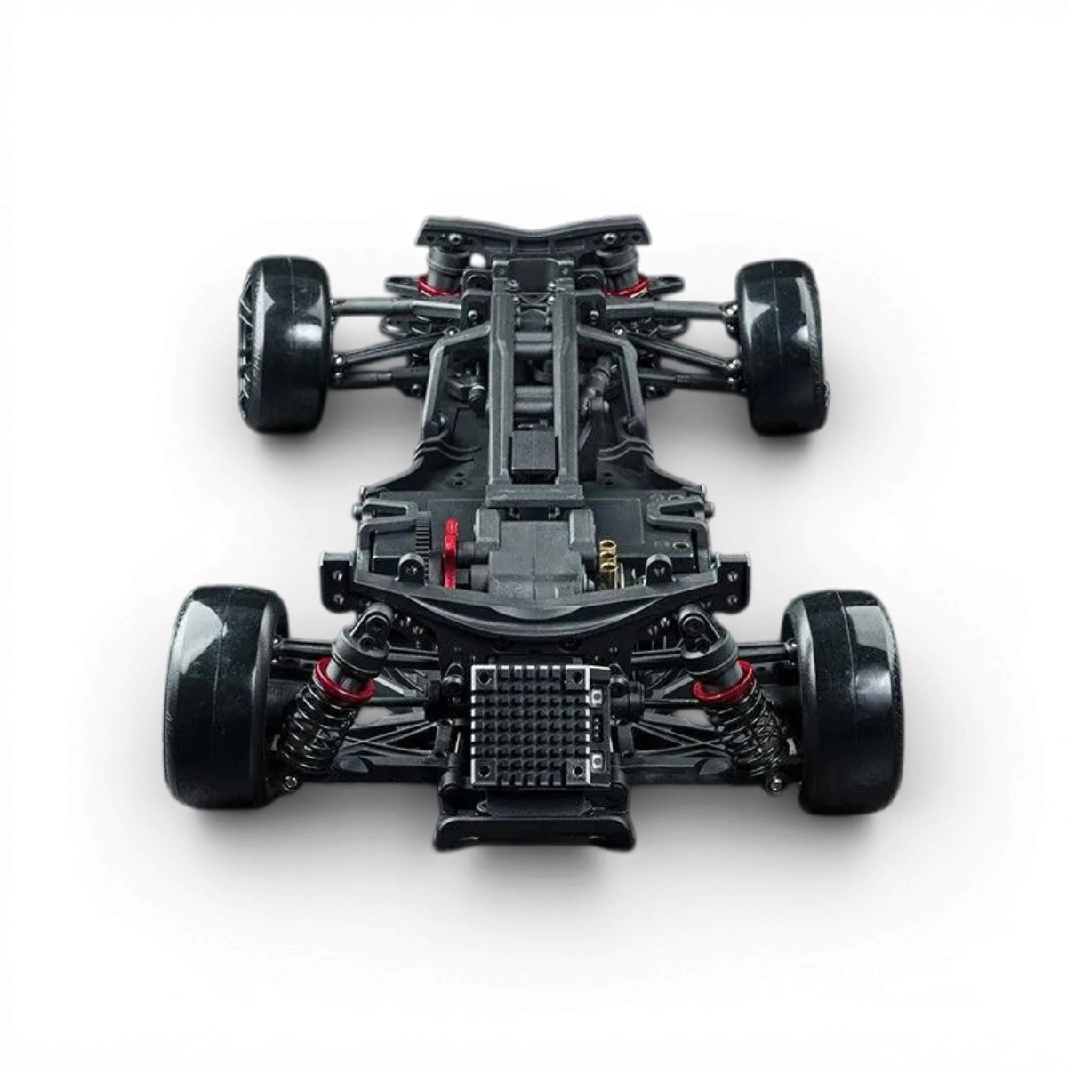 Châssis RC Drift Max Speed Technology RMX 2.5 Classic avec E30RB, structure en plastique noir pour voiture télécommandée.