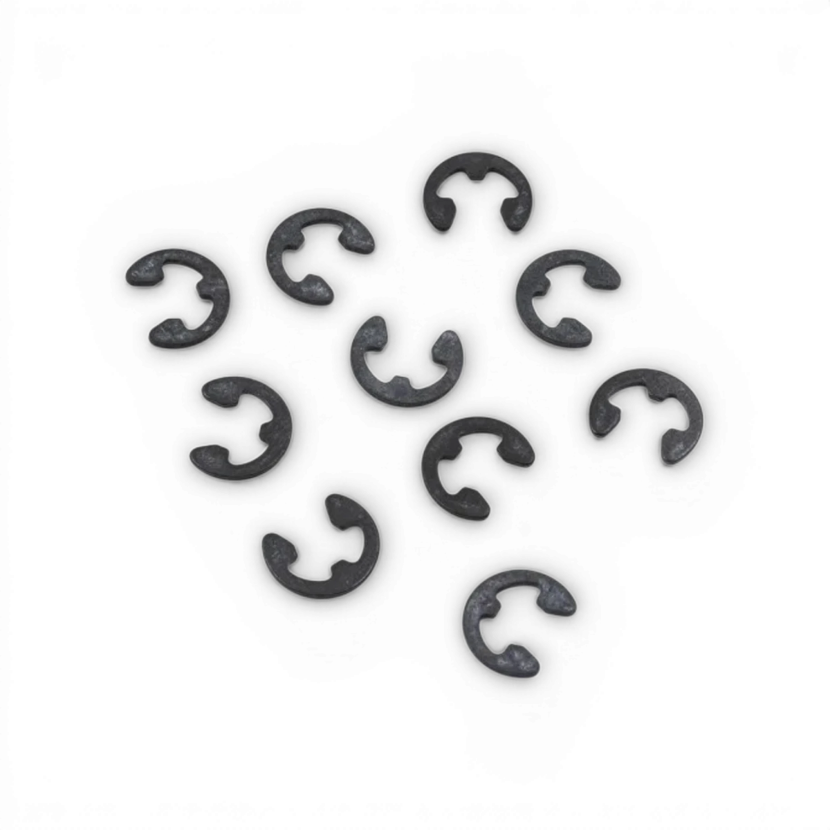 Ensemble de 10 circlips de 4 mm pour pièces détachées Team Yokomo, fixation métallique pour modélisme.