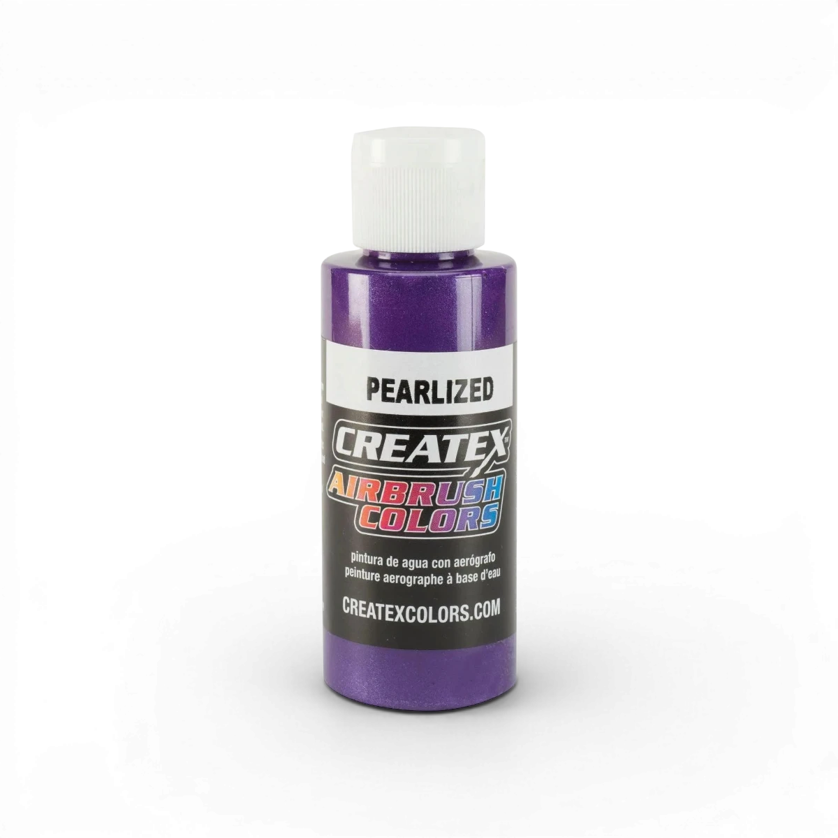 Perle Classic Perlized prune de Createx Colors, peinture en gel violet foncé avec texture lisse et brillante.