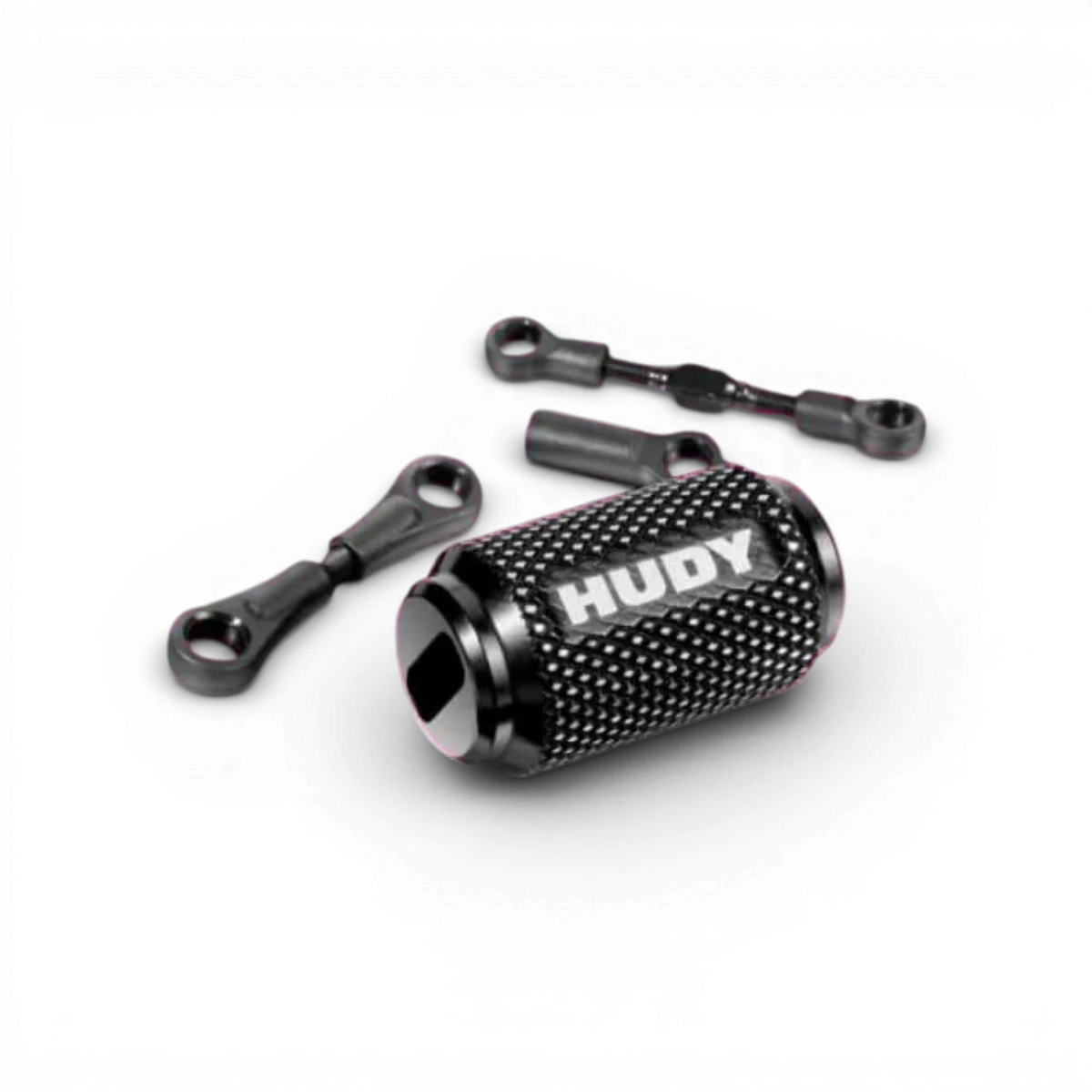 Clé pour chape Hudy, accessoire de réparation pour chape de suspension, en métal durable, vue de l'outil.