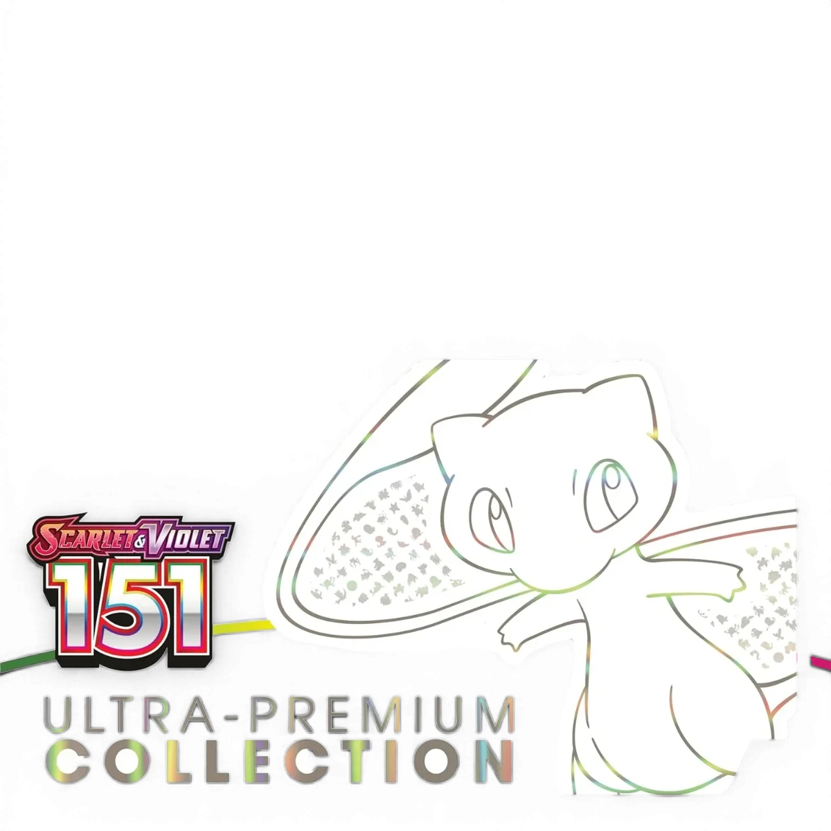 Coffret Pokémon anglais UPC premium SV2A 151 avec Mew, collection DriftParadiZ, contenant cartes Pokémon rares et authentiques