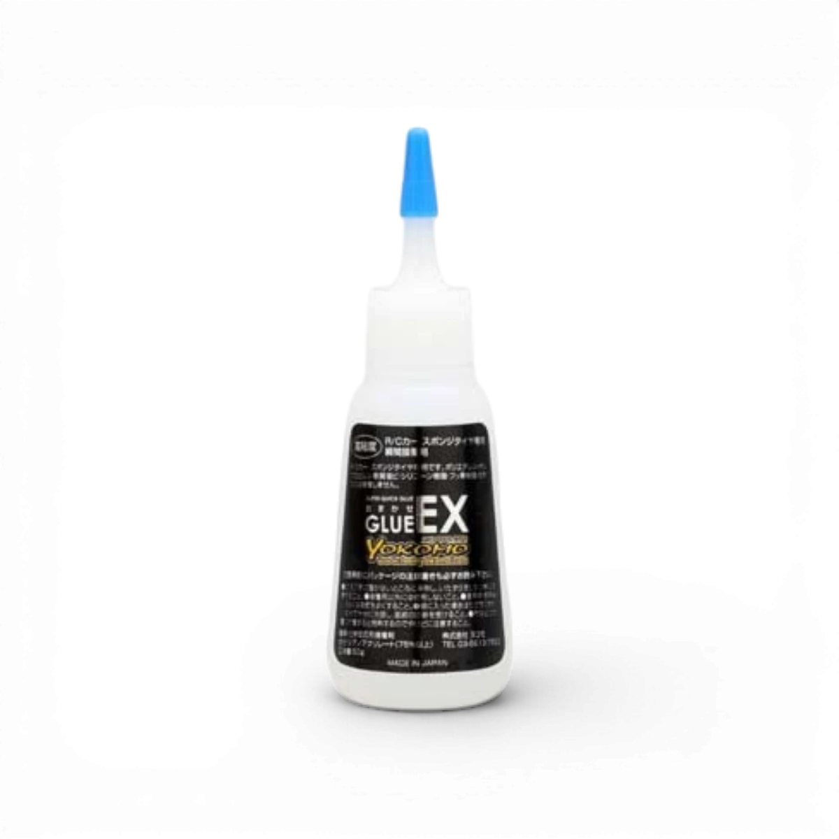 Colle cyano universelle extra forte de 50g de la marque Team Yokomo, applicateur précis pour réparations et assemblages.