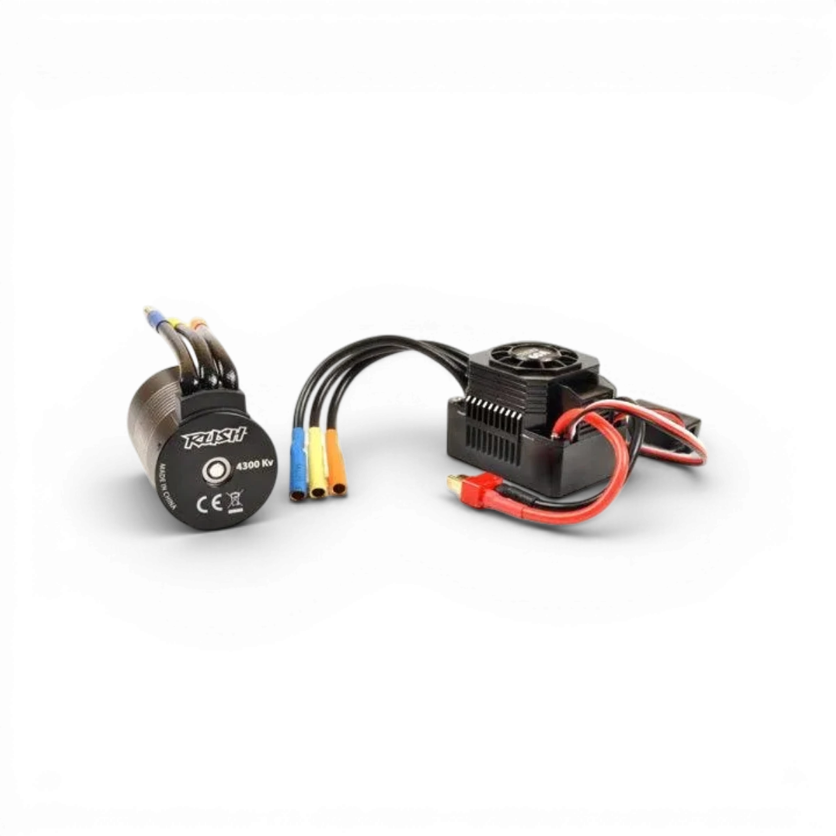 Combo Variateur Rush 60A et moteur brushless 4300kv T2M pour modélisme, électronique puissant et fiable.