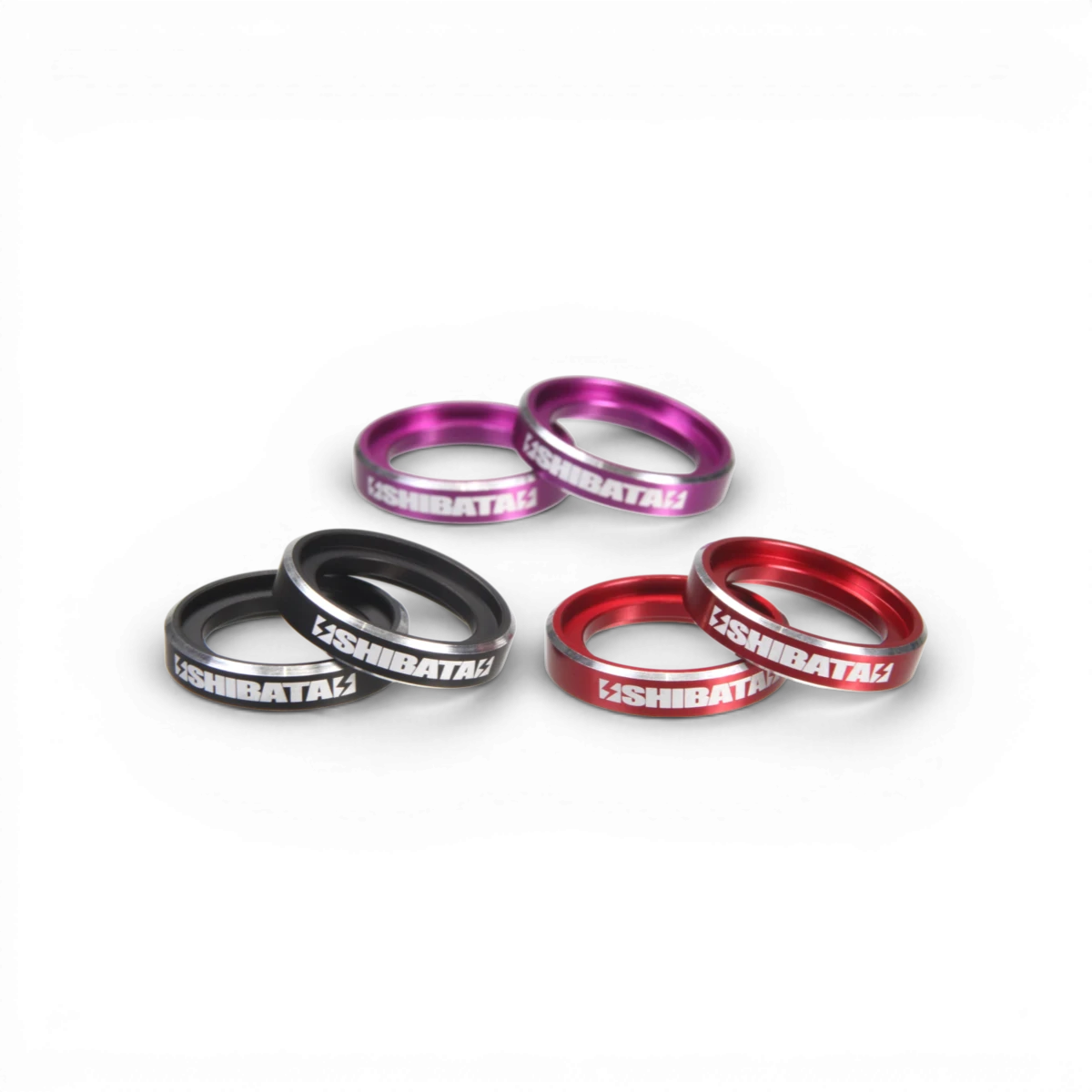 Coupelles en aluminium pour Helper Spring, pièce détachée de la marque SHIBATA, visible avec détails de la structure.
