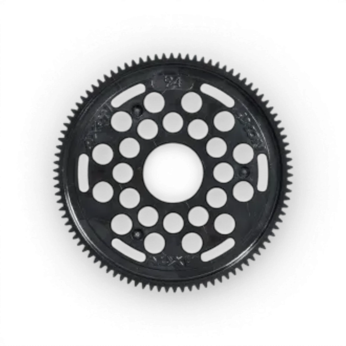 Couronne de 96 dents, 64 dp, pièce détachée Team Axon pour vélos, vue en gros plan sur l'outil.
