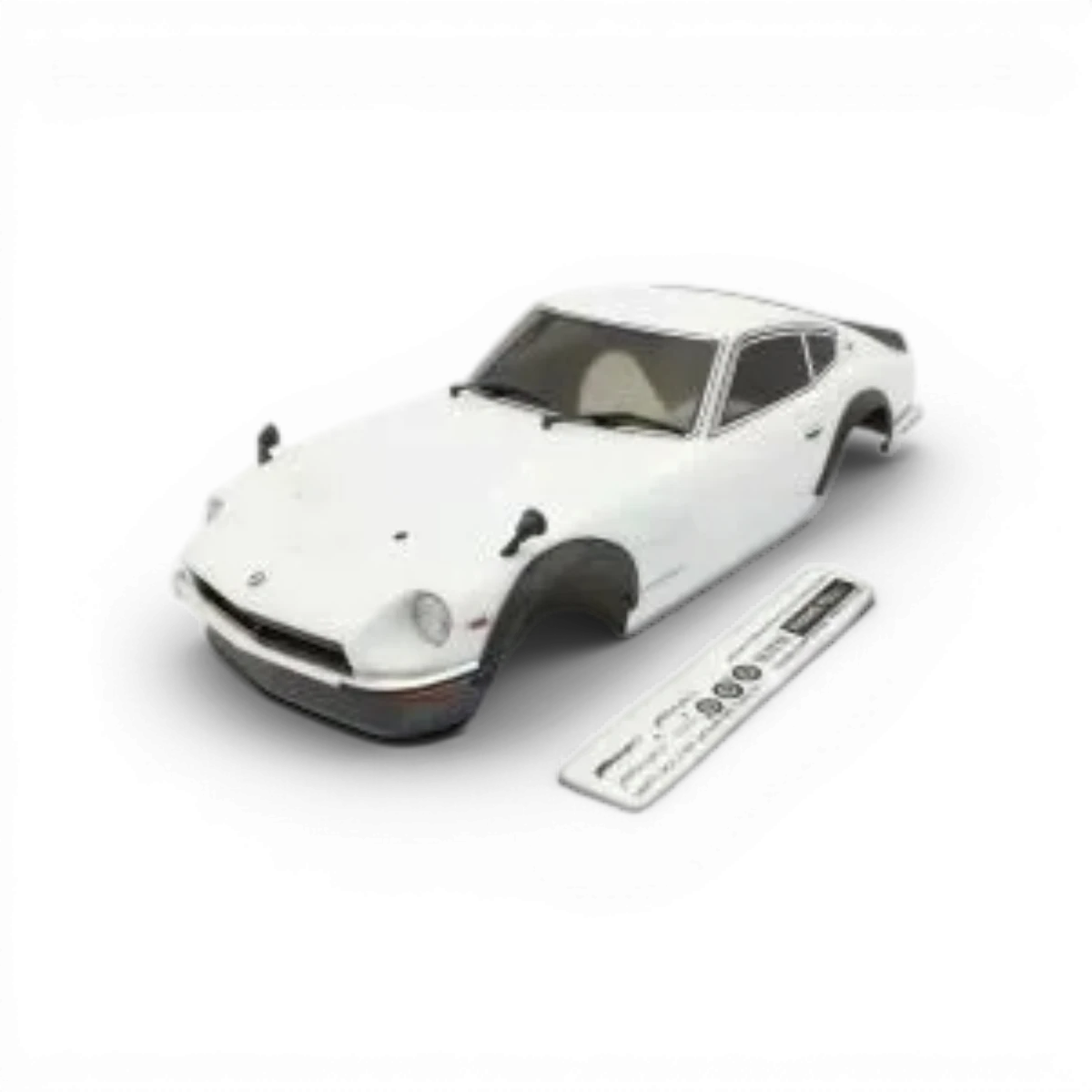 Modèle de voiture Datsun 240Z 1971 Tuned Ver de Kyosho, carrosserie détaillée et réaliste, vue de profil.
