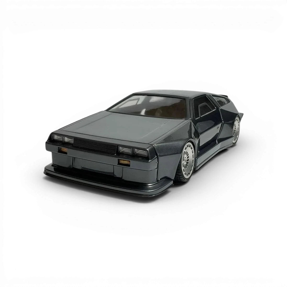 Kit de carrosserie Delorean grandeur, modèle RC Aplastics pour voiture télécommandée, détail précis et finition de haute qualité