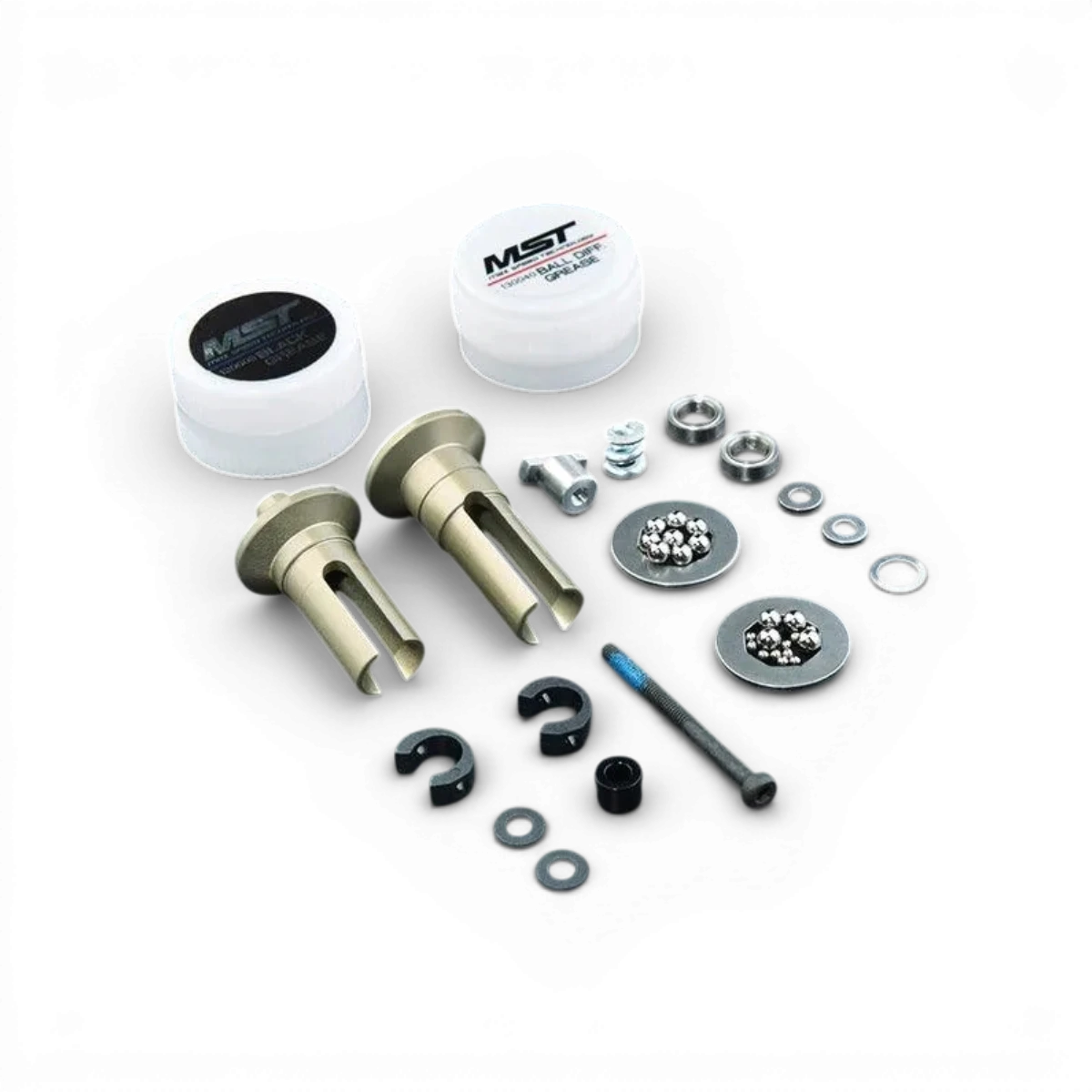 Différentiel à bille en aluminium de Max Speed Technology, pièce détachée pour voiture, vue détaillée.