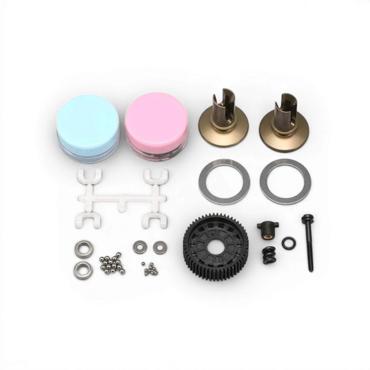 Différentiel à billes en aluminium YD2 Series pour pièces détachées Team Yokomo, montrant la pièce en détail.