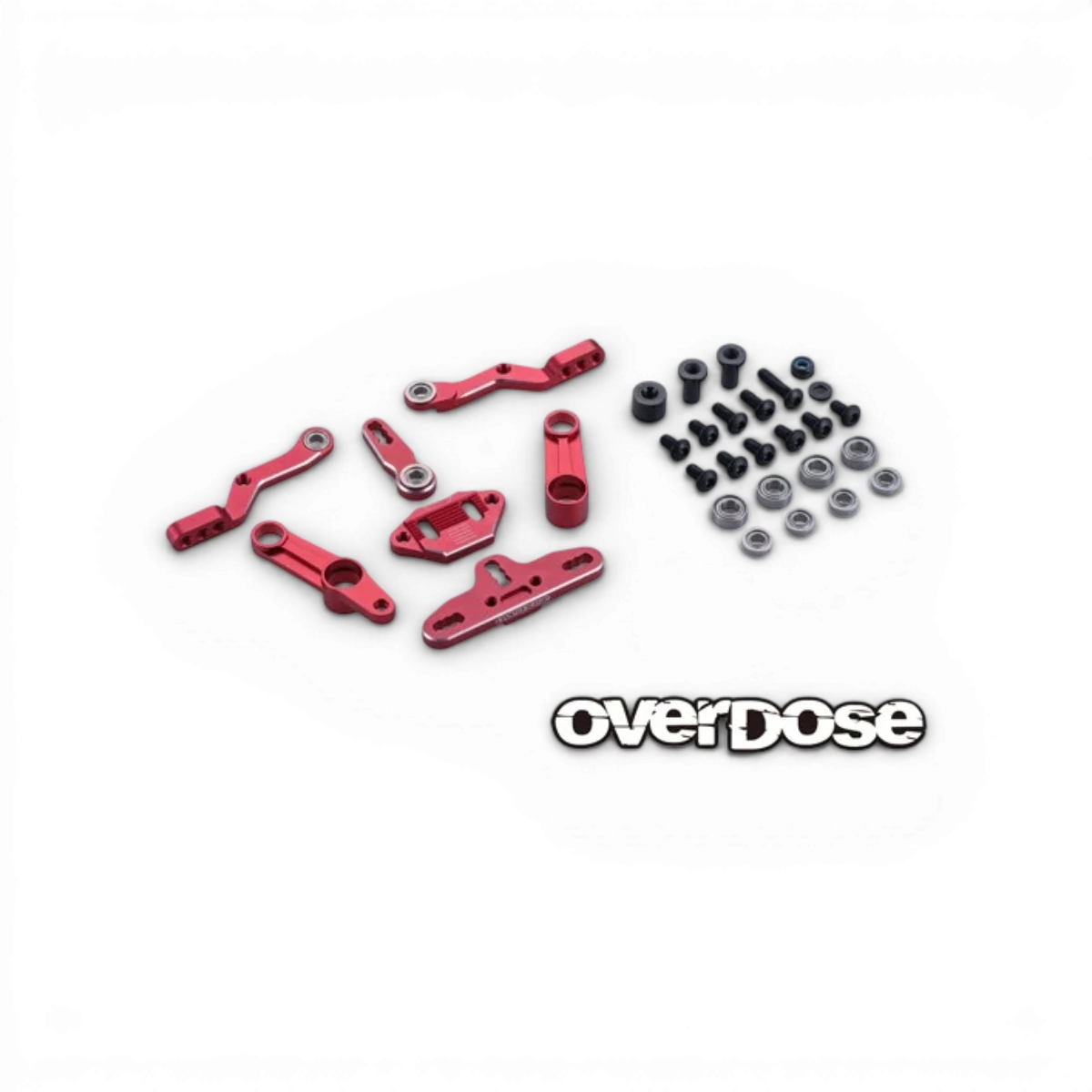 Pièces détachées pour direction ciseaux triple liens Type 2, marque Overdose, montrant la pièce en détail.