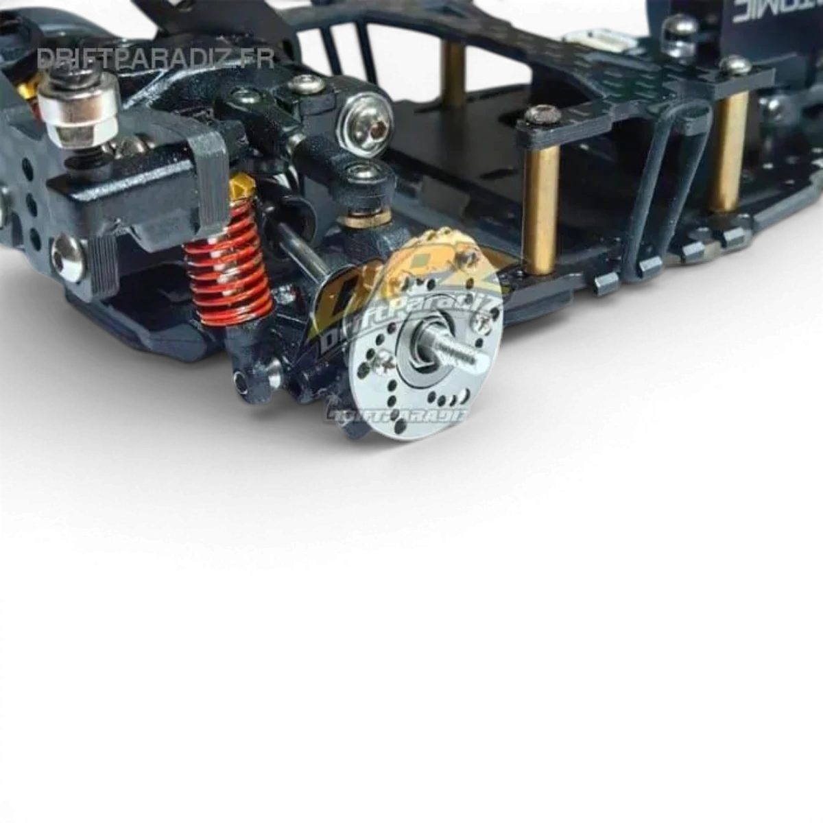 Disques de frein factices DRZ3 de la marque Atomic RC Mini, pièces détachées pour modèles réduits, vue proche en détail