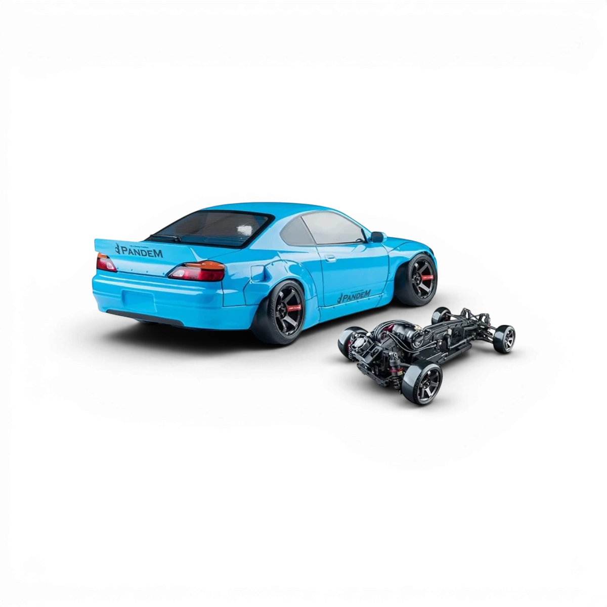 Voiture RC Drift Max Speed Technology RMX 4 RTR, modèle 22B, brushless sensored, prête à rouler, vue de la voiture en action.