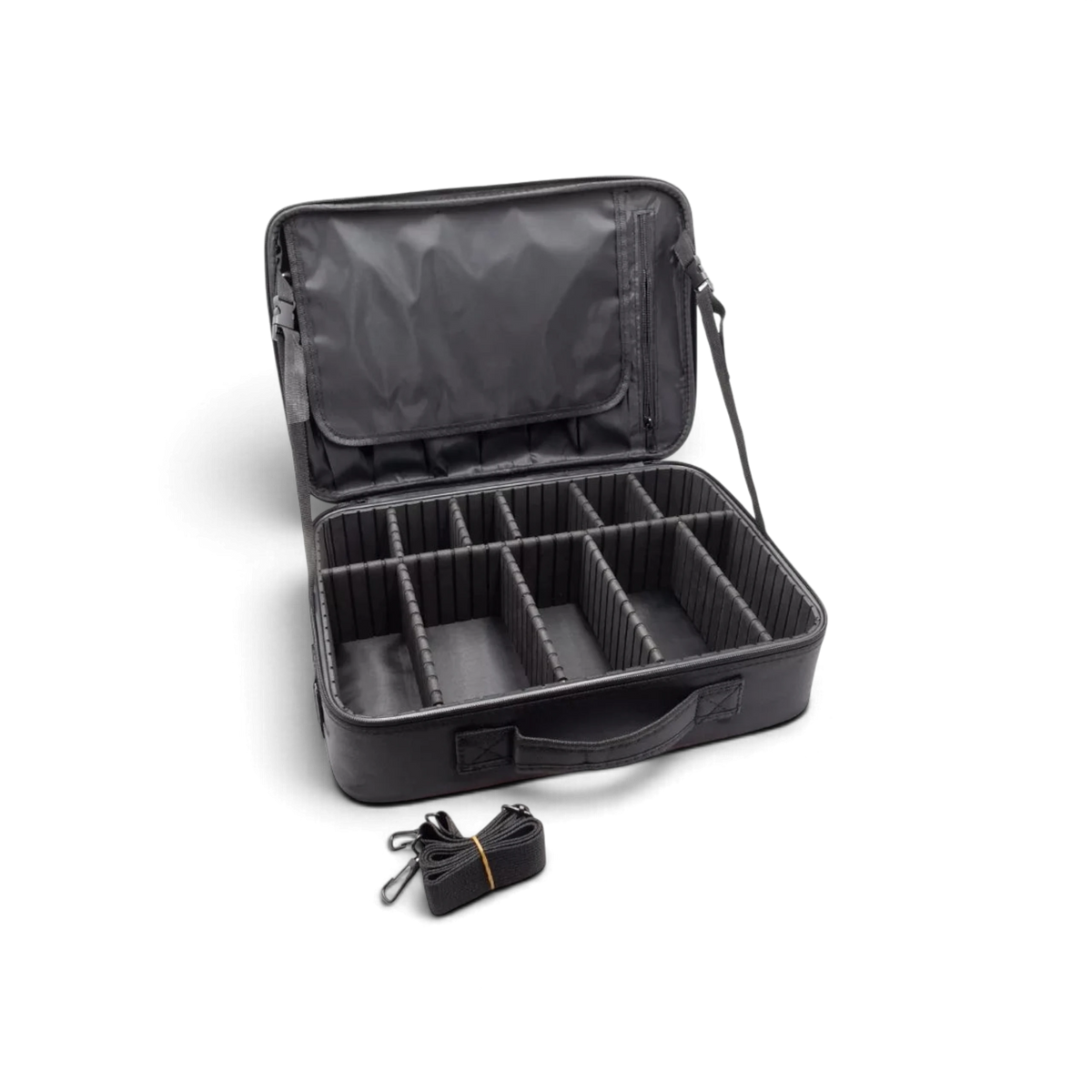 Sac de rangement modulable noir HOBBYTECH, dimensions 40x28x14 cm, accessoires pour organisation et stockage.
