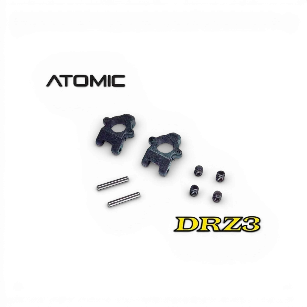 Fusées arrière DRZ3 pour voiture radiocommandée Atomic RC Mini, pièces détachées robustes et précises.