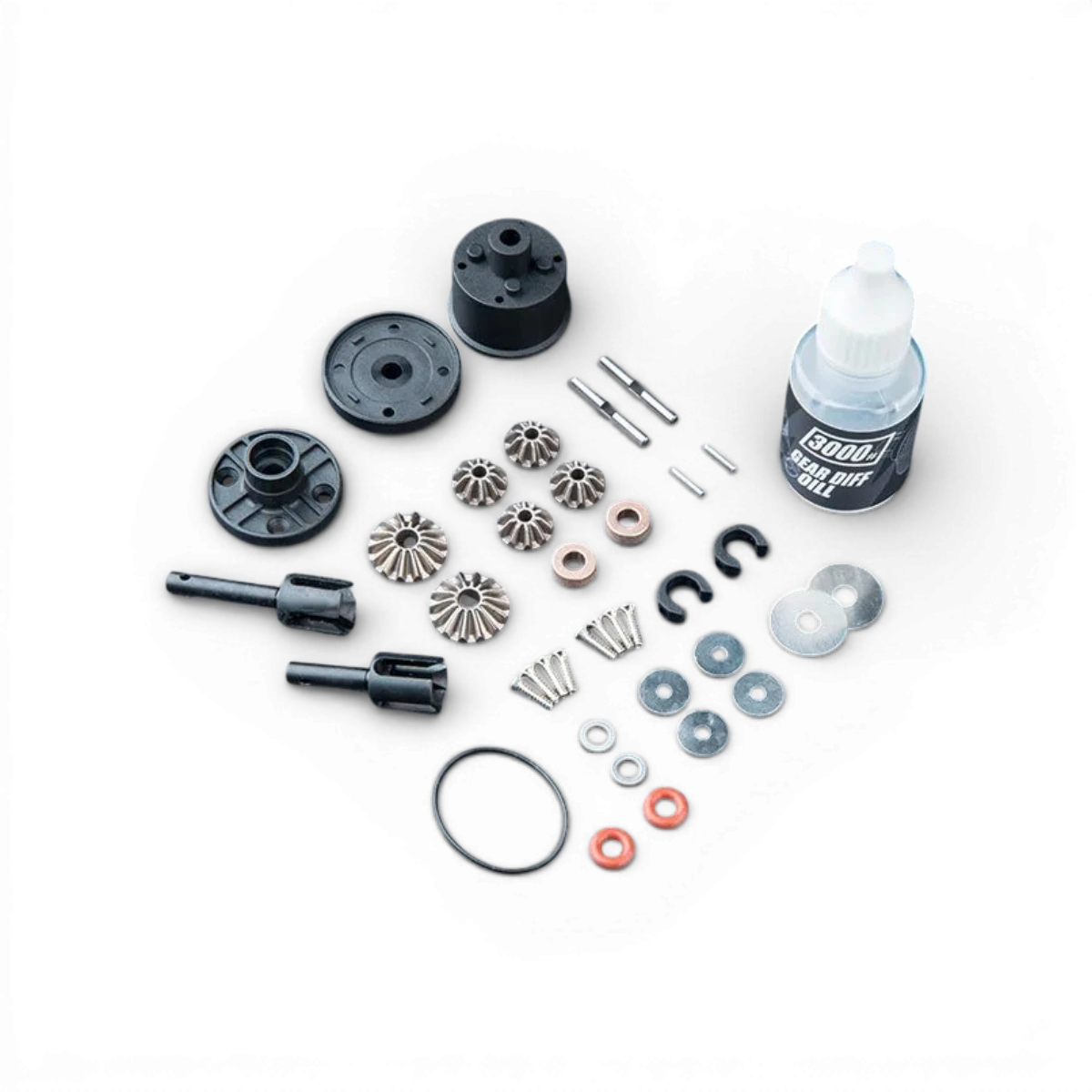 Ensemble différentiel renforcé avec pignon V2 en métal pour pièces détachées Max Speed Technology.