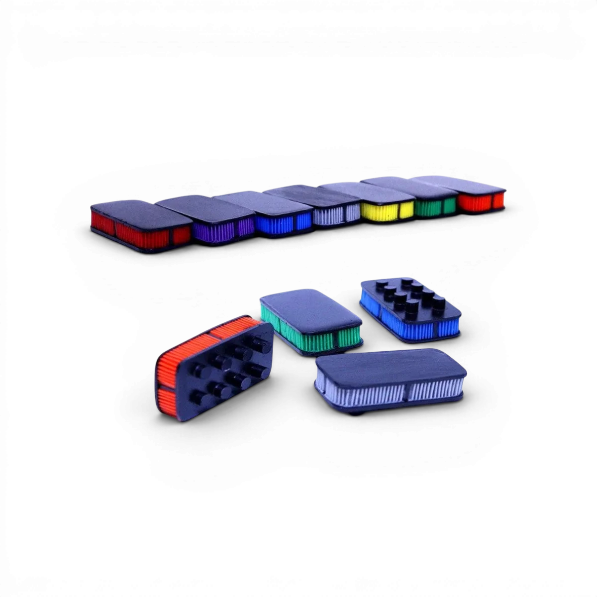 Filtre V8 style 1 de Src Sideways RC, filtre personnalisé rouge pour moteur de voiture RC.