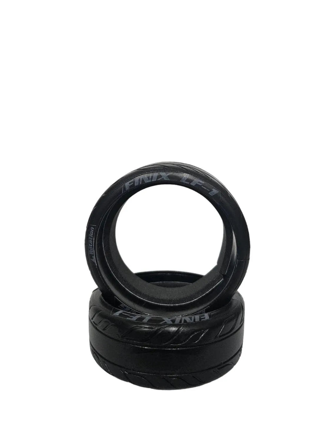 Ensemble de 4 pneus Finix FI-LF1 pour asphalte et béton, marque DS Racing, montés sur roues pour voiture RC.