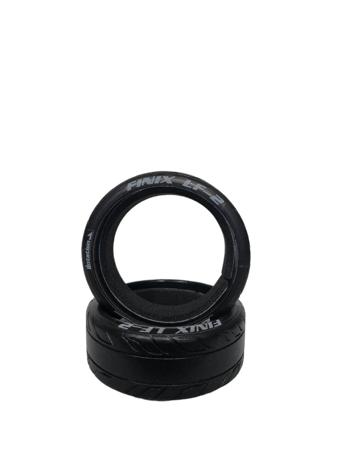 Ensemble de 4 pneus Finix LF-2 DS Racing pour asphalte et sol poli ou glissant, roues performantes pour voiture RC.