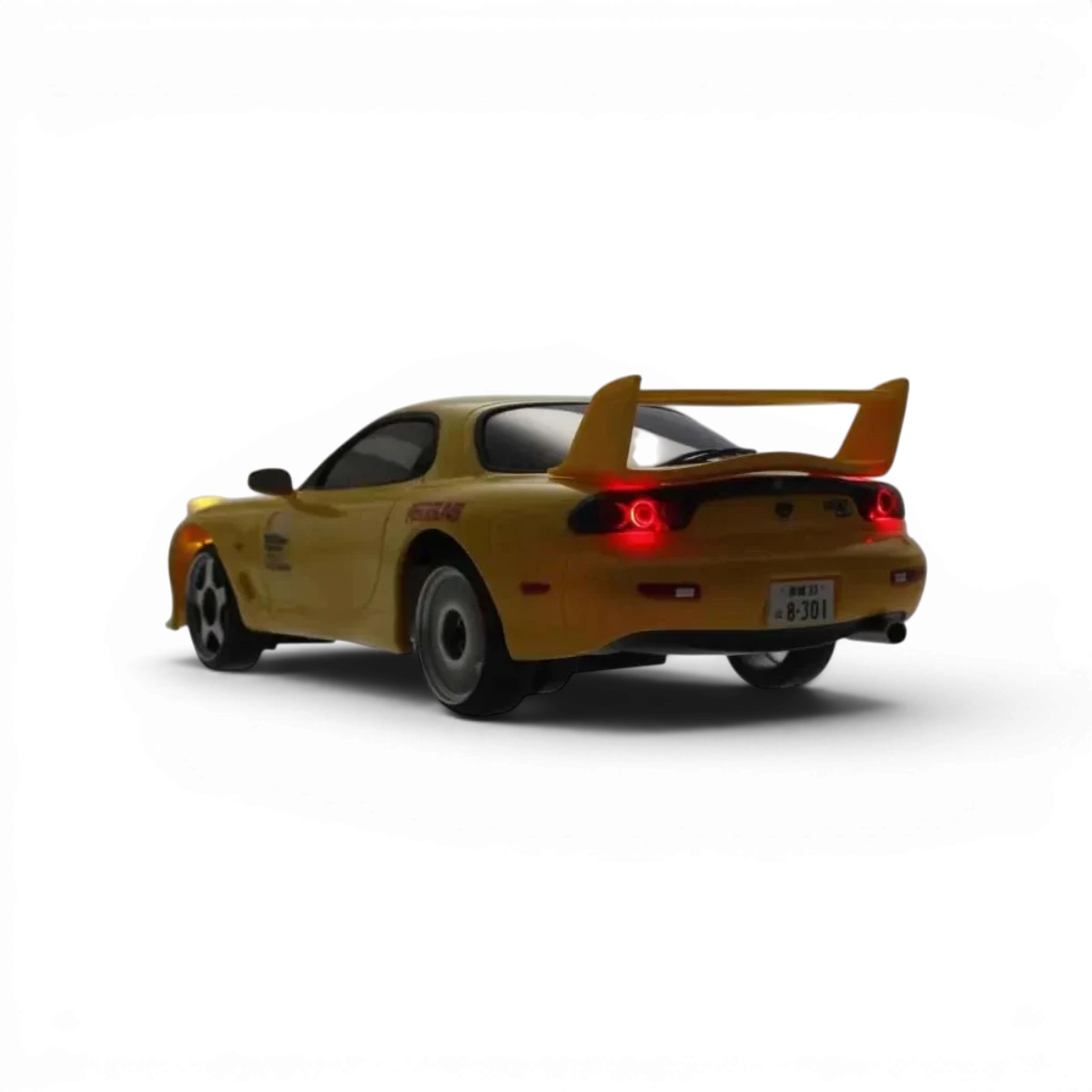 Modélisme de voiture Kyosho FIRST MINI-Z 1:28 Mazda RX-7 FD3S Initial D, carrosserie détaillée et réaliste.