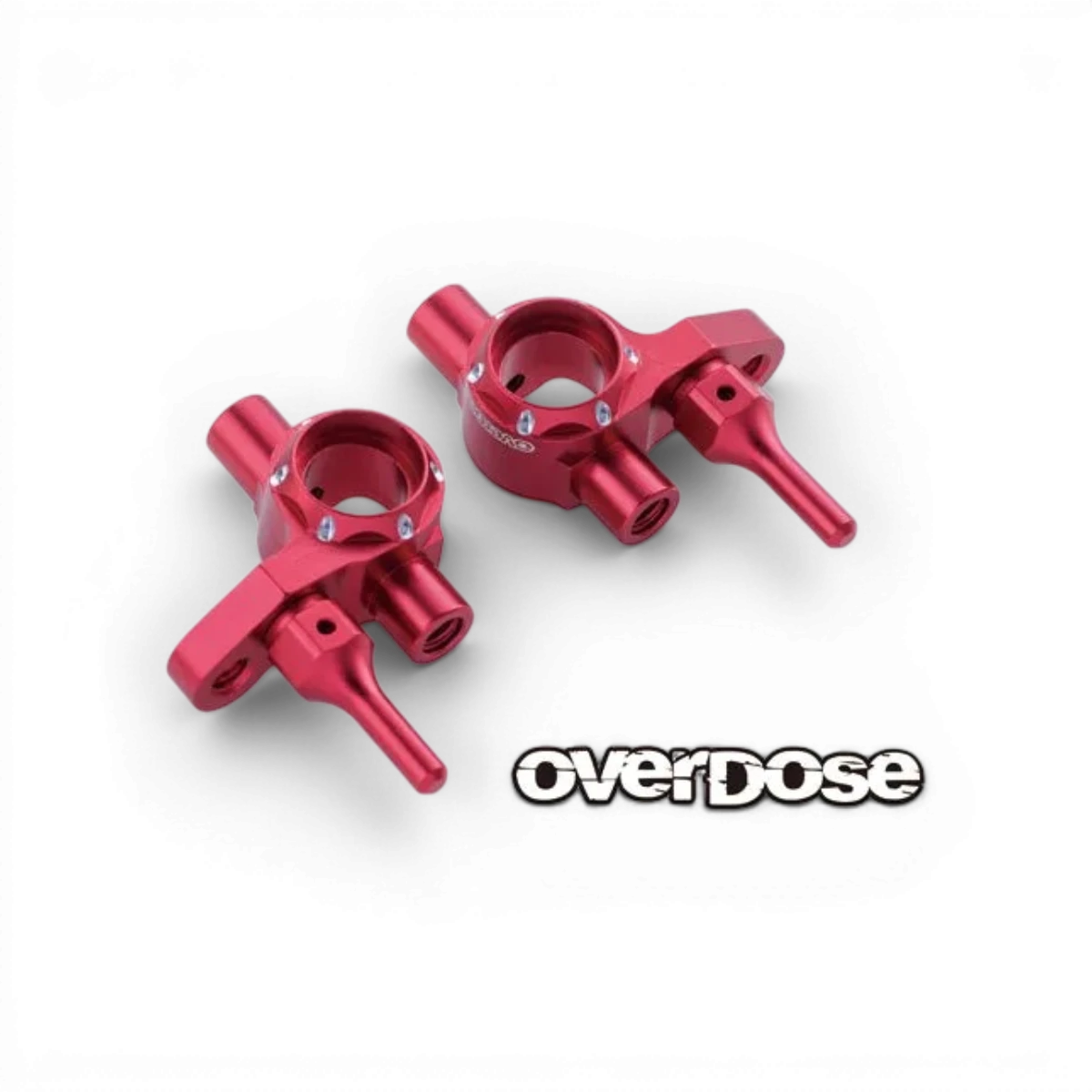 Fusées en aluminium ES Type-2 de la marque Overdose, pièces détachées pour modélisme, visibles en gros plan.