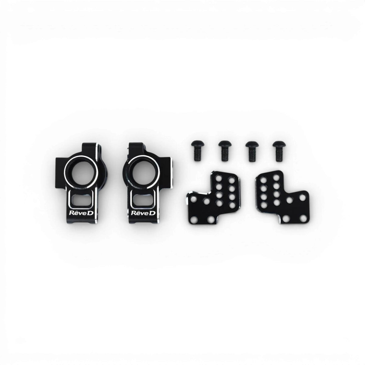 Fusées arrière en aluminium chanfreinées pour voiture RC, pièces détachées de haute qualité, marque Team Reve D.