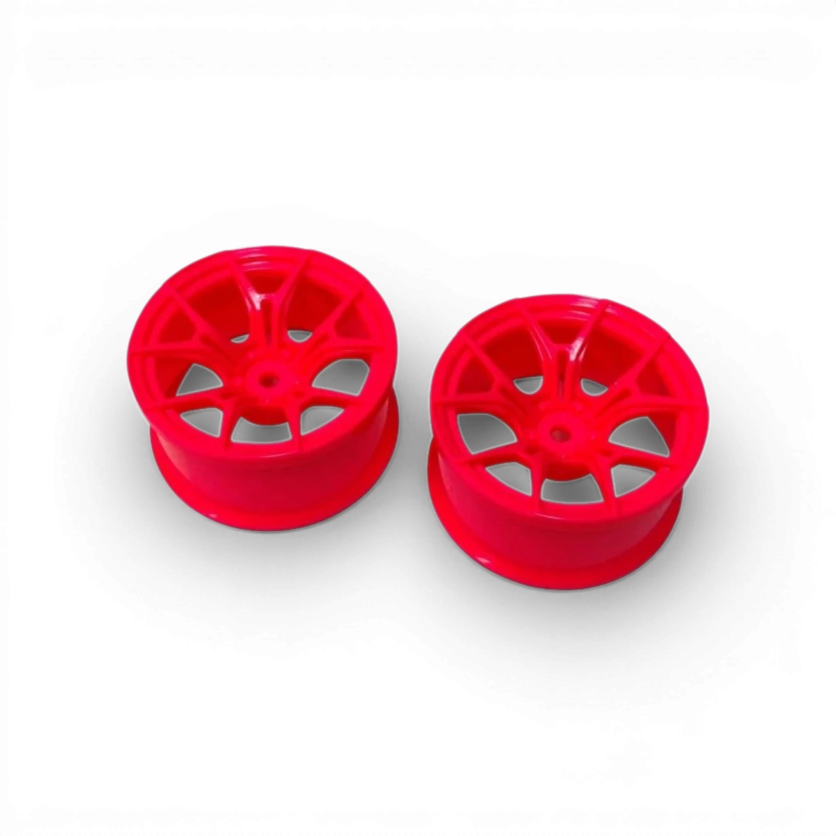 Jantes FX Sport Wheel Offset 5 Roses de la marque Topline, en finition noire avec détails en argent, vues de face.