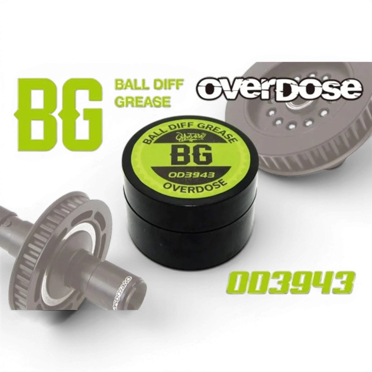 Graisse spéciale pour différentiel à billes Overdose, 5g, pièce détachée pour lubrification de composants mécaniques.