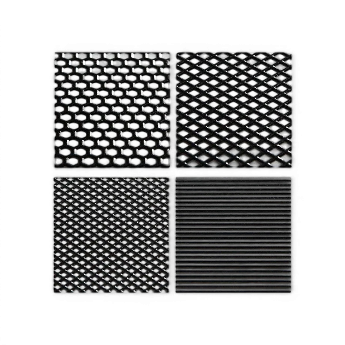Grille autocollante 3D en nid d’abeille gris de la marque Wrap-UP next, dimensions 130x75mm, pour décoration intérieure.
