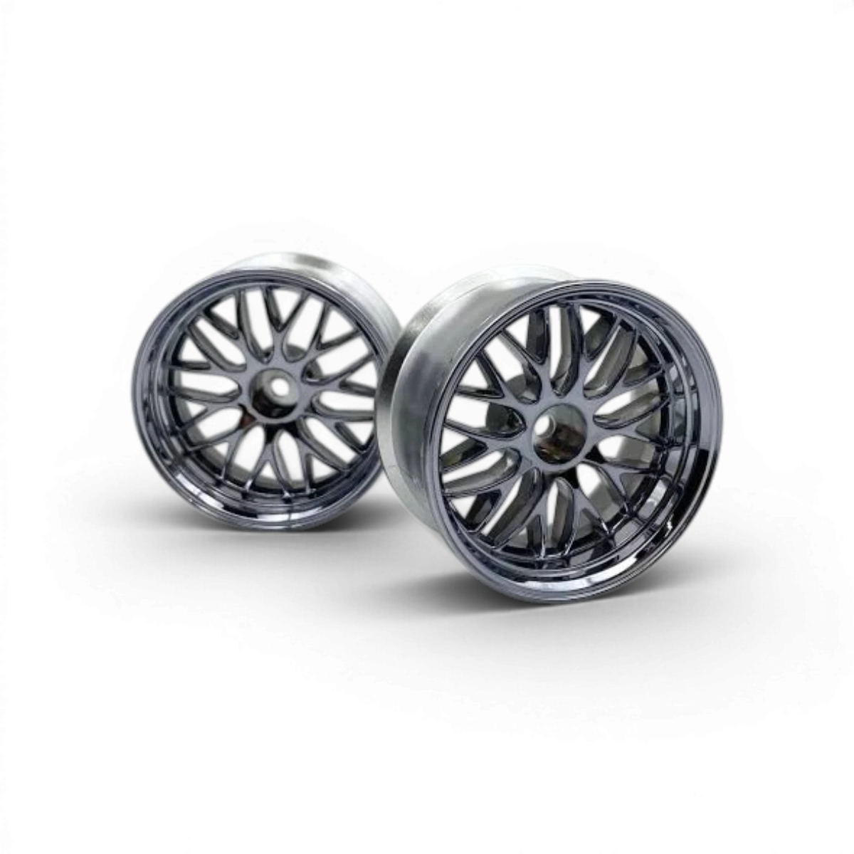 Jantes Gnosis HR201 Chrome offset8 profondes, roues en alliage pour voiture, finition brillante, marque Custom lab's.