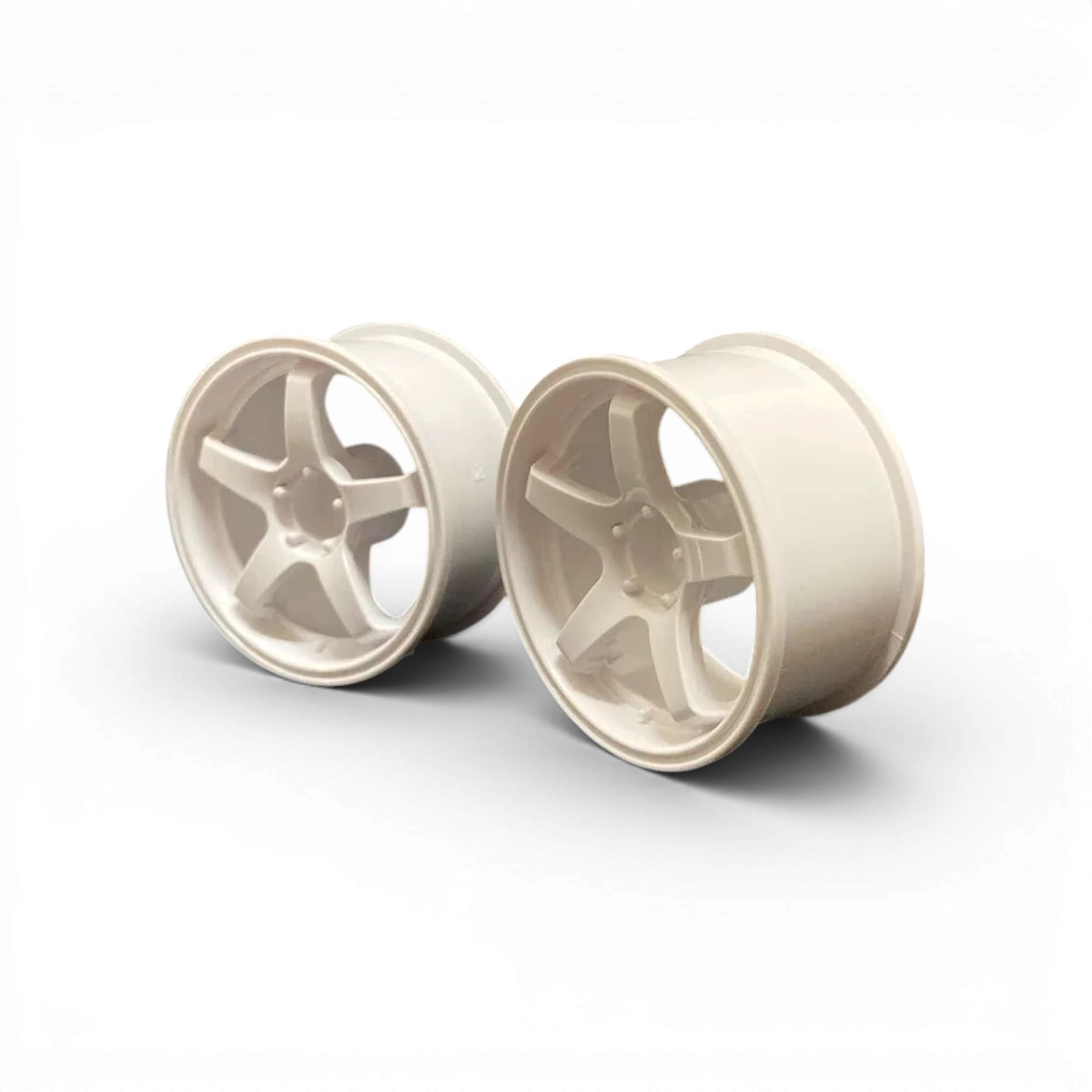Jantes Topline GT-C Type Concave OFFSET 6 blanches, roues en alliage avec finition soft, vue de face.