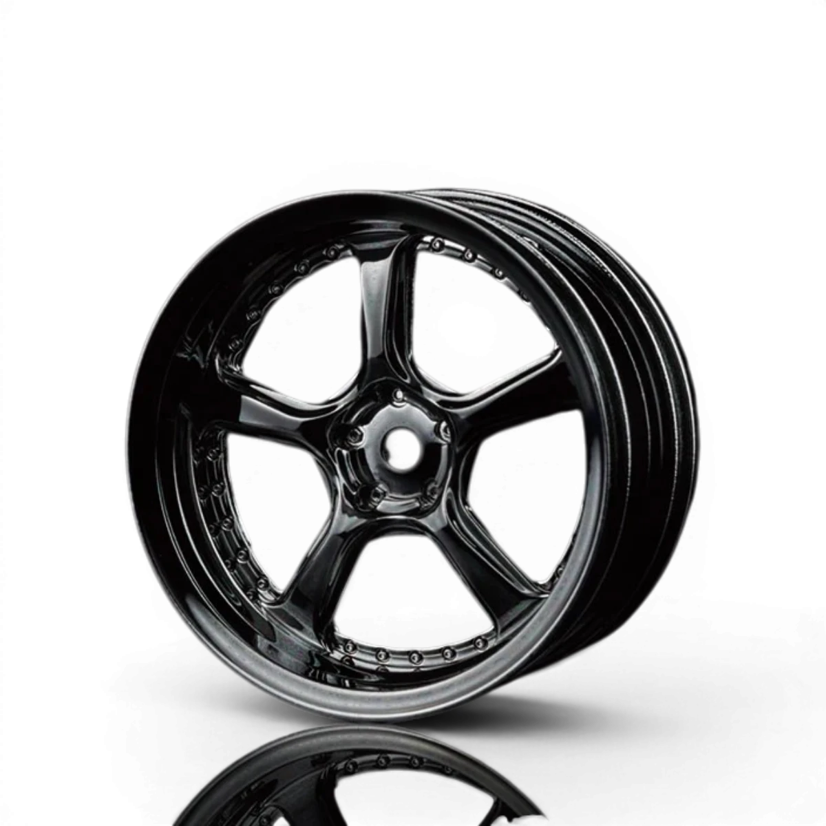 Jantes Kairos +5 en chrome et noires, roues pour vélo, marque Max Speed Technology, design élégant et moderne.