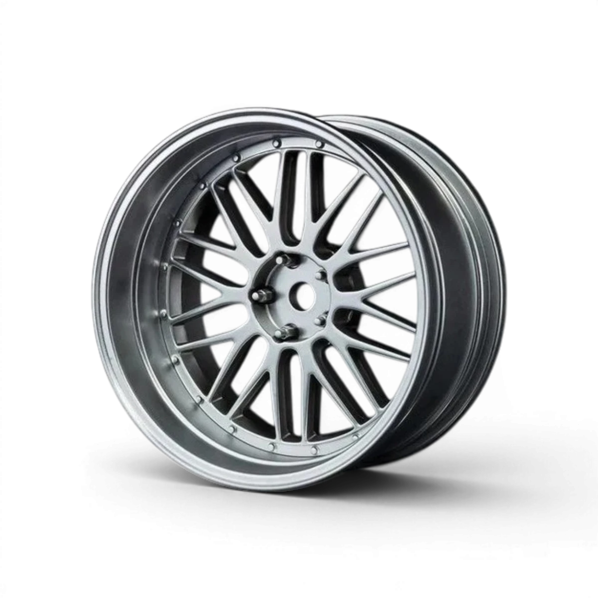 Jantes LM Max Speed Technology en chrome mat avec offset réglable, roues automobiles élégantes et modernes.