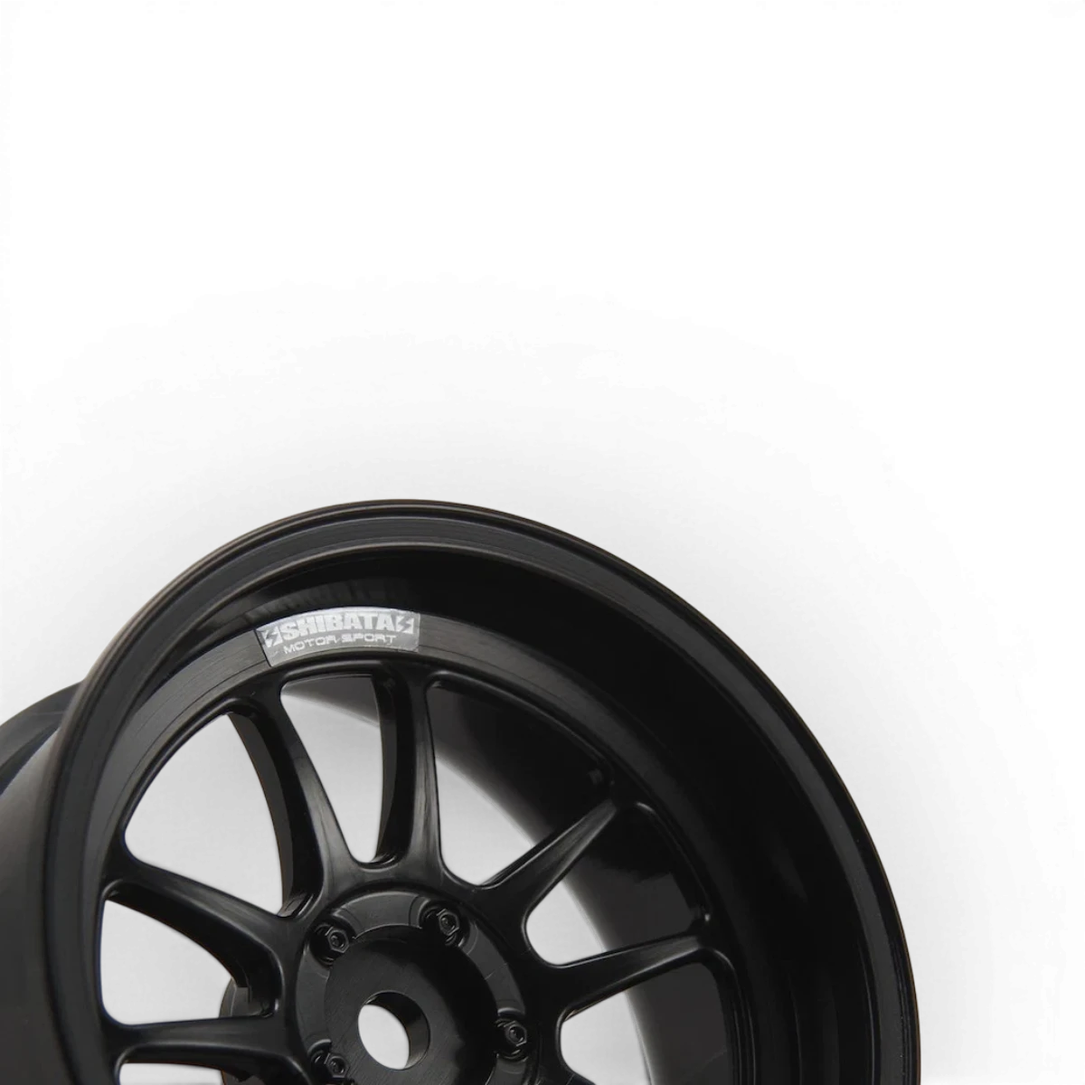 Jantes Shiva Wheel G23 noir avec décalage +5 de la marque Shibata, vue de face avec détails de la roue.