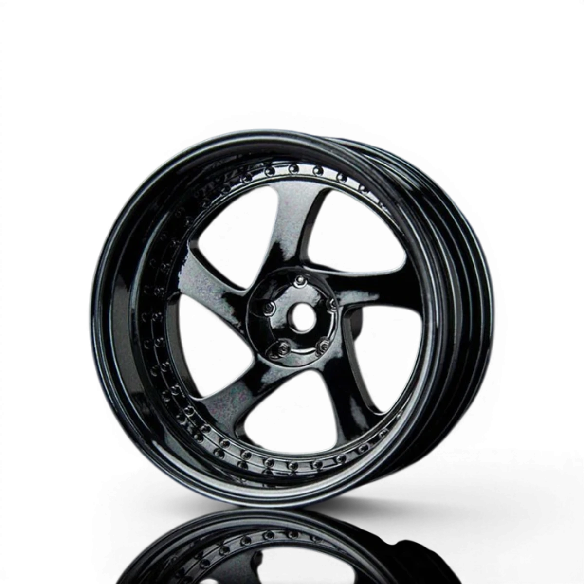Jantes TMB +11 Chrome/noir de Max Speed Technology, roues de voiture avec finition chromée et noire.