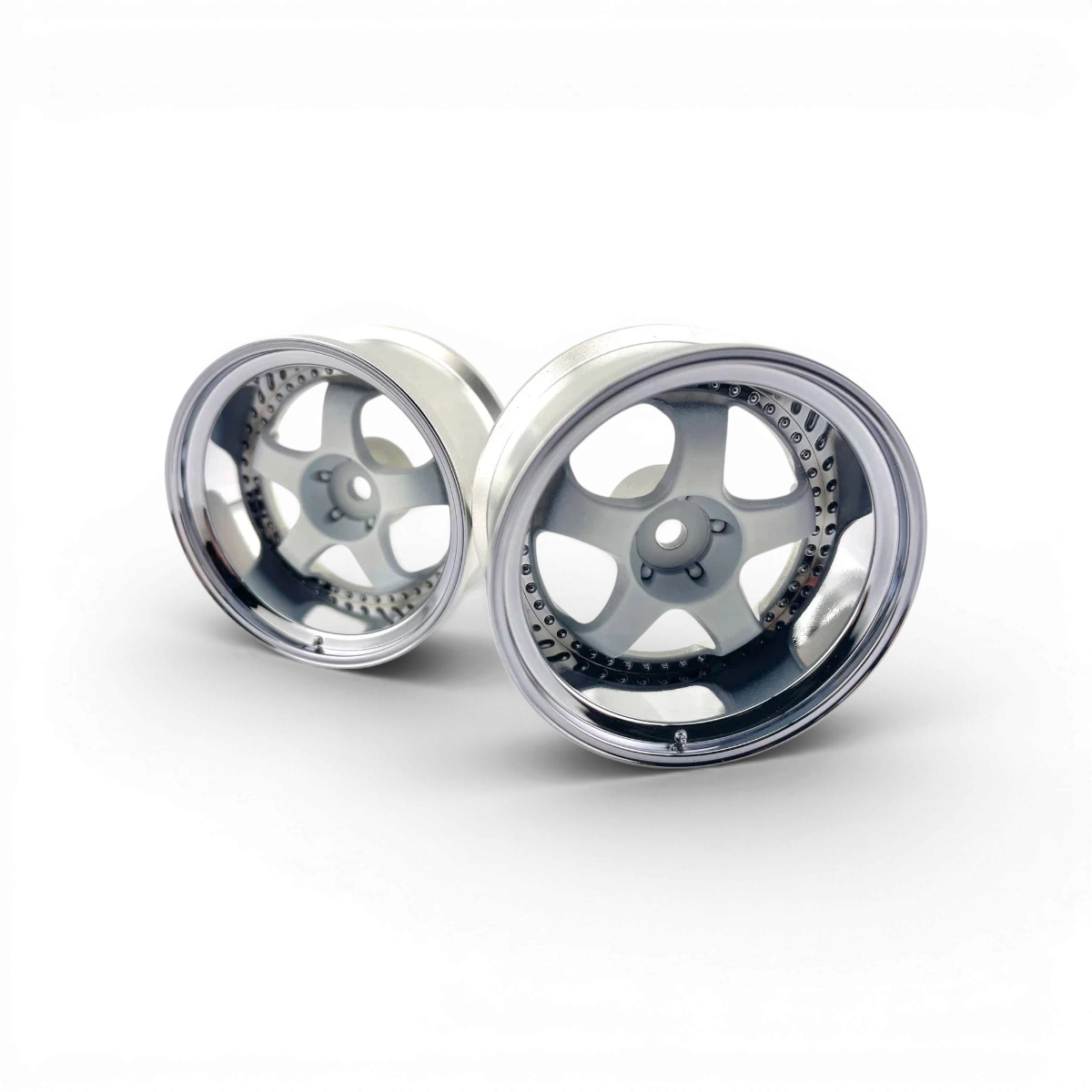 Jantes WORK Meister S1 3P Offset 8 en blanc mat, roues en alliage pour voiture, par Custom Lab's.