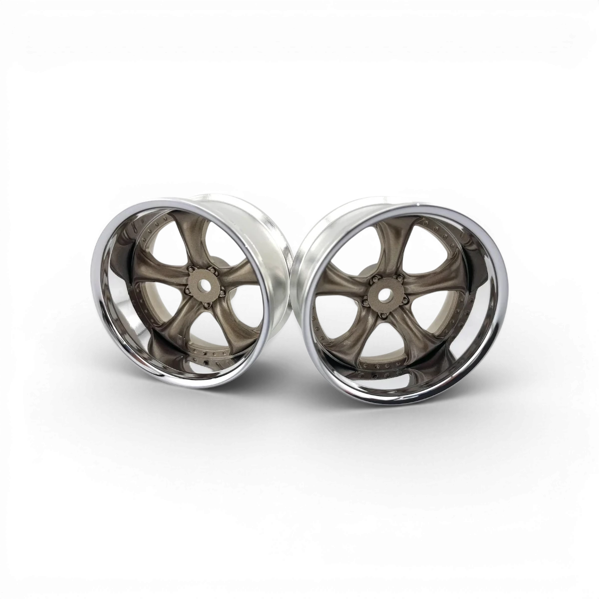 Jantes WORK VS KF, roue en chrome bronze métallisé, 27,5 mm, pour vélo tout-terrain, marque Custom Lab's.