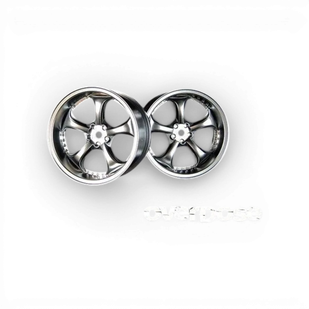 Jantes Work VSKF Chrome Mat Offset 7 de la marque Overdose, roue en alliage avec finition chromée mate, visible en gros plan.