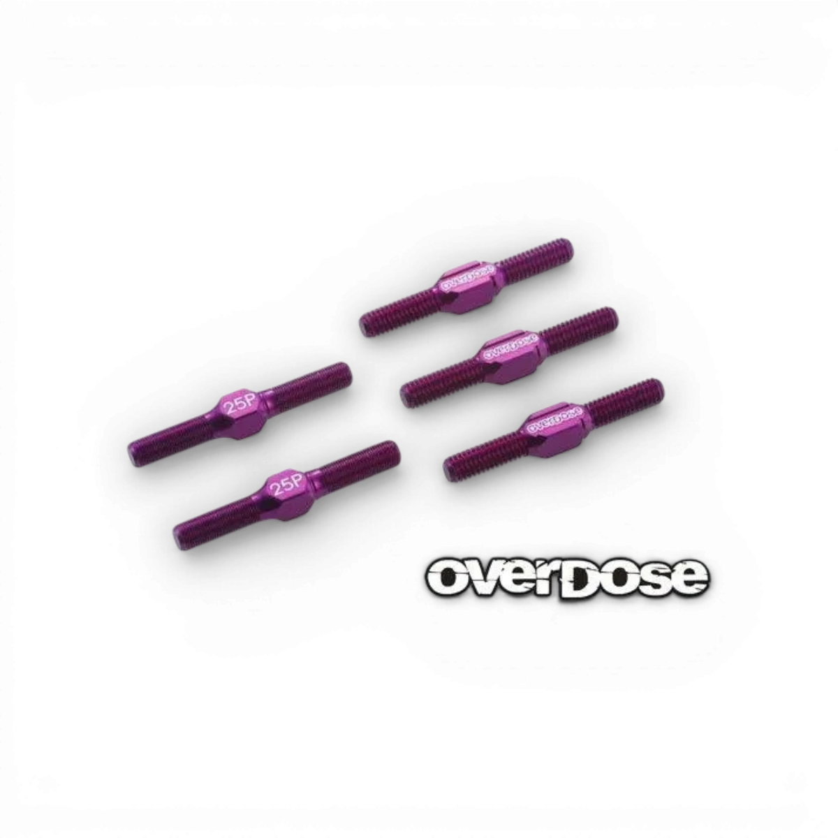 Jeu de biellettes en aluminium GALM Overdose, pièces détachées pour suspension ou direction, visibles en détail sur l'image.