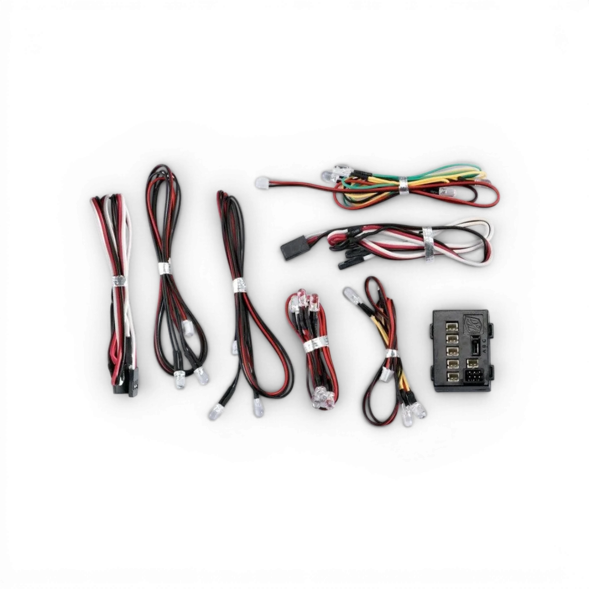 Kit de 12 LED électroniques Killer Body, composants lumineux avec circuit imprimé et connexions visibles.