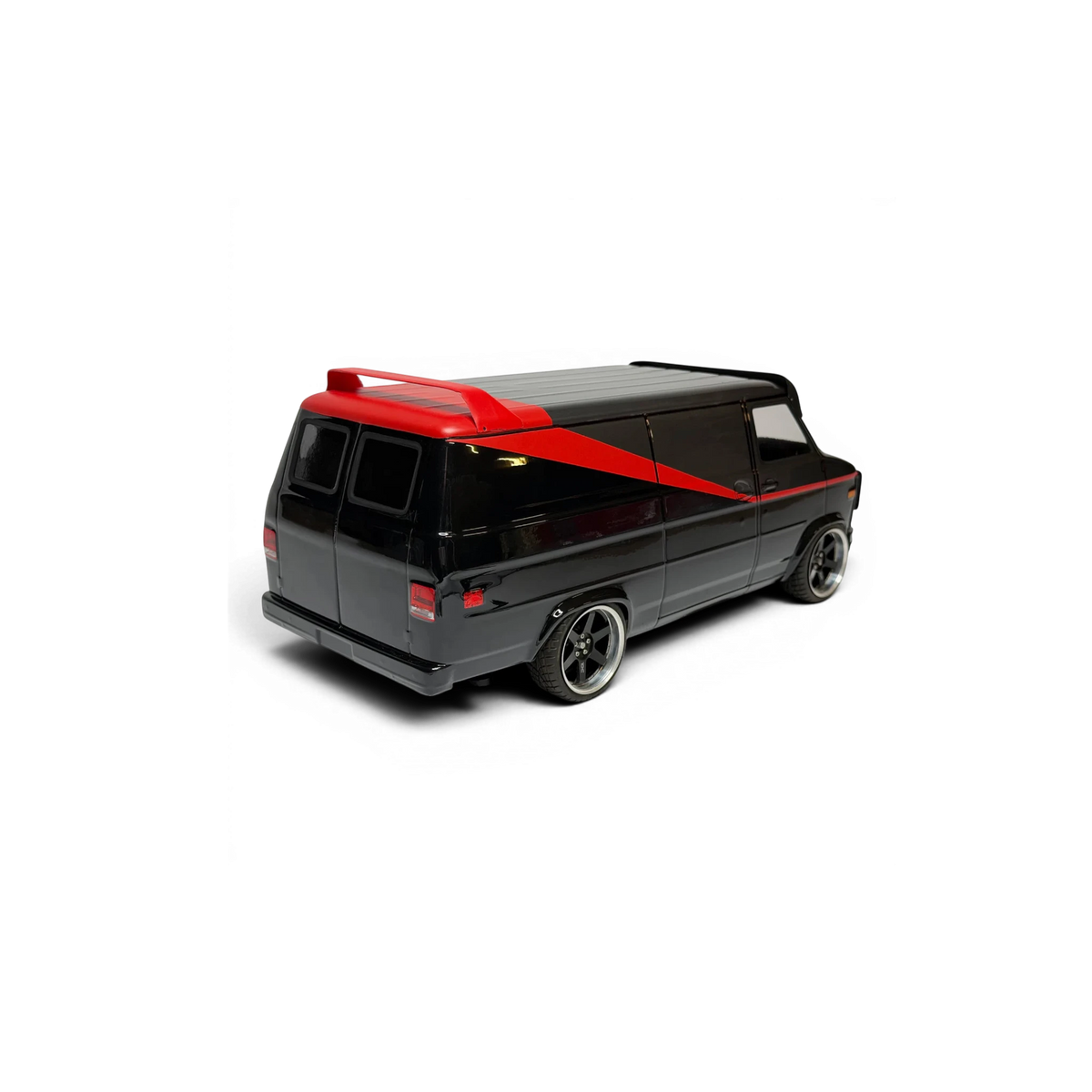 Kit de carrosserie pour GMC Vandura 1983, marque Aplastics RC, vue de l'ensemble du kit de carrosserie.