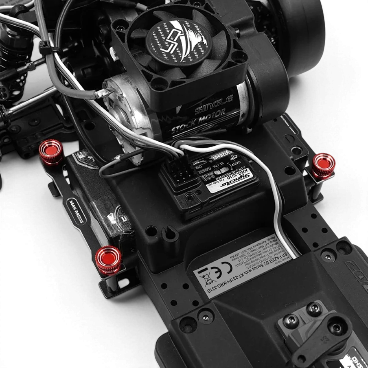 Kit de conversion en aluminium complet pour FAZER D2 AE86, avec pièces de Yeah Racing, visible en détail.