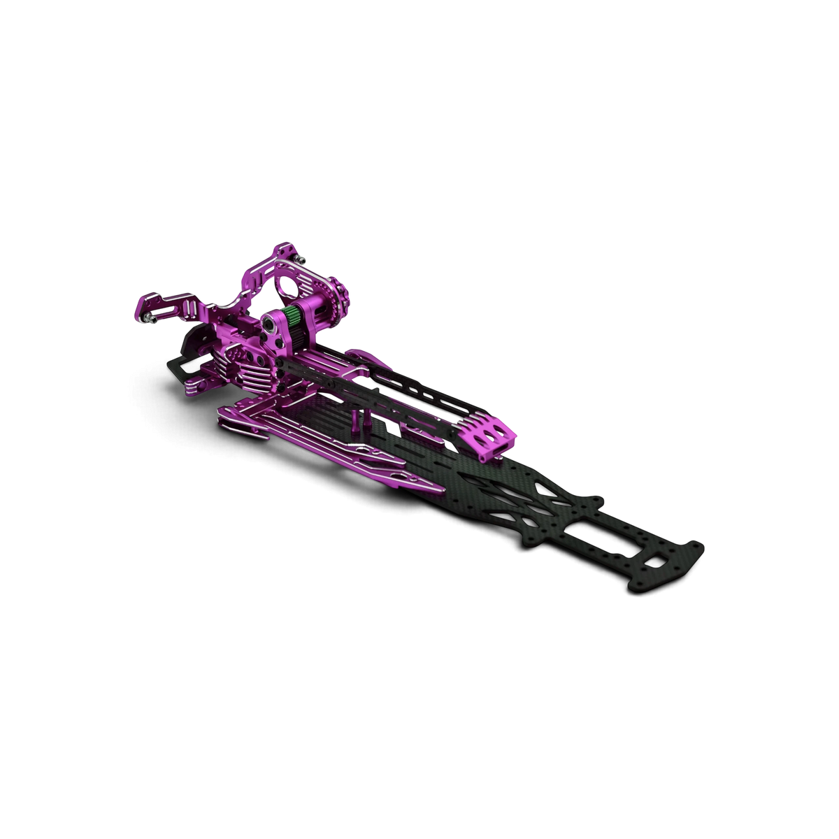 Kit de conversion chassis SV2 RhinoRacing, composants métalliques pour modification de châssis de voiture RC.