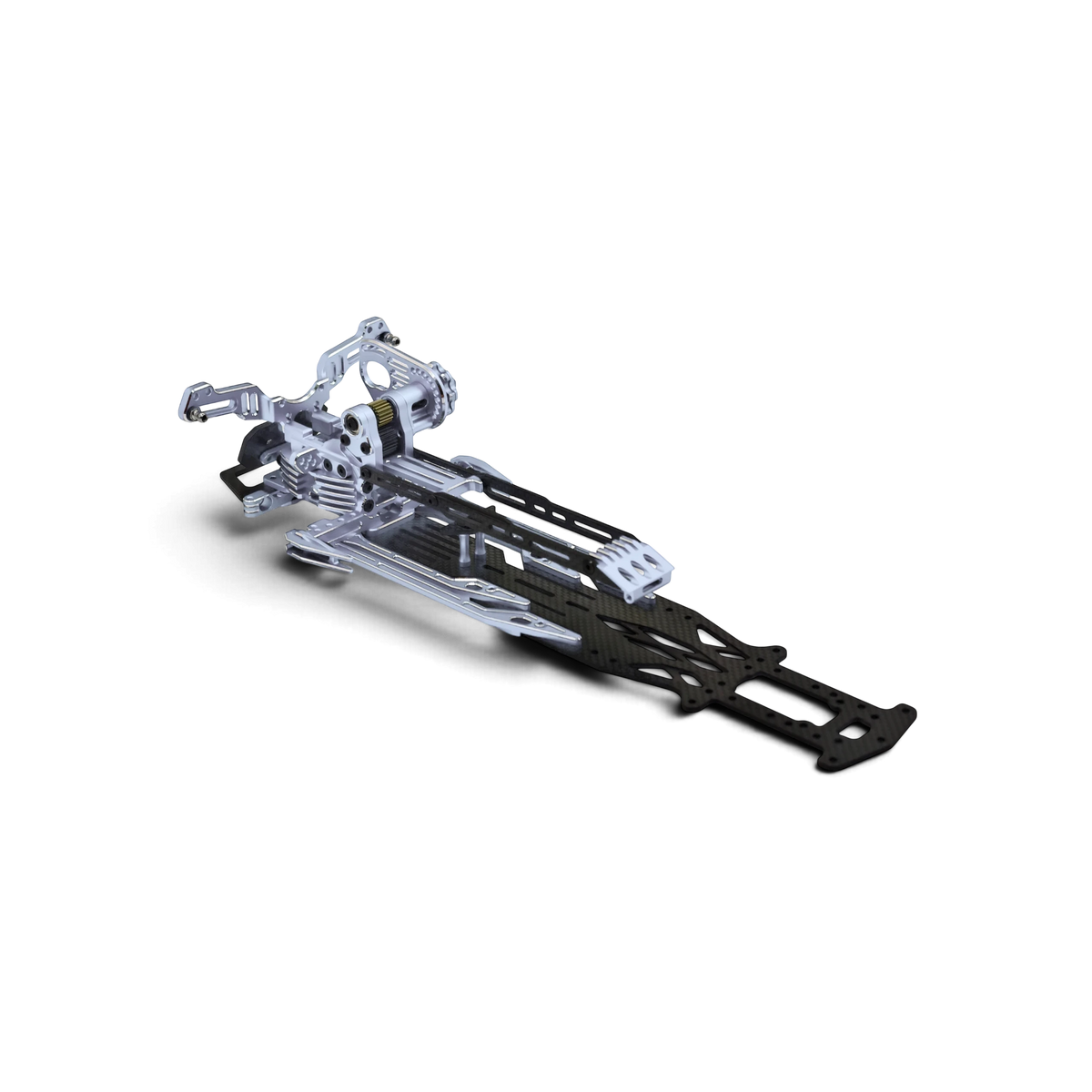Kit de conversion châssis SV2 RhinoRacing avec pièces métalliques et composants pour optimisation de la structure.