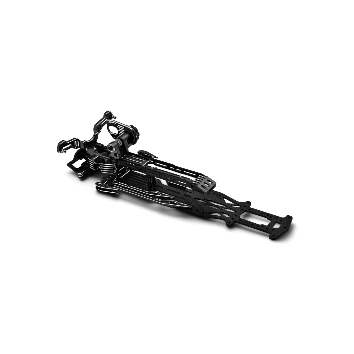 Kit de conversion châssis SV2 RhinoRacing avec pièces noires et composants métalliques pour modification de véhicule.