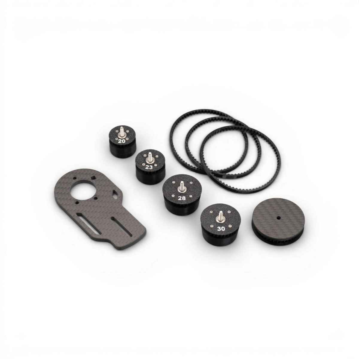 Kit de conversion direction en carbone brillant pour Futaba 6PV et 10PX, kit KaizenRC avec composants de haute qualité.