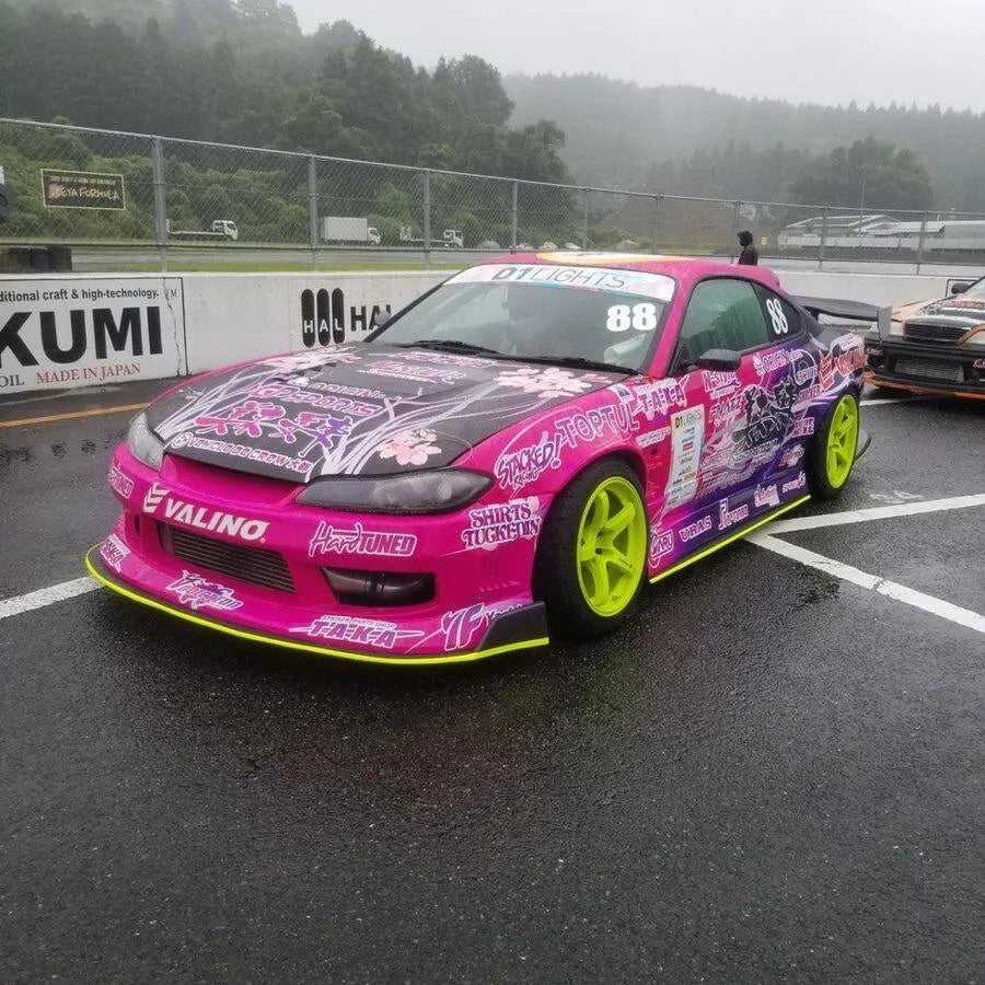 Kit décoration personnalisé PS-Taka pour Silvia S15 avec motifs Miki Takagi 2021, décoration automobile élégante.