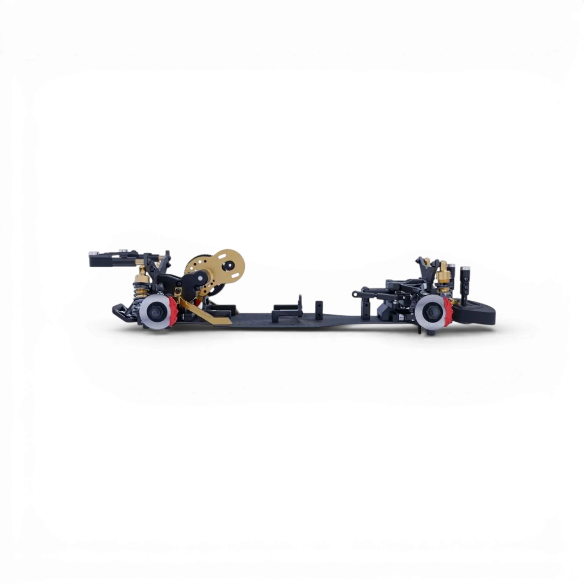 Kit de drift HOBBYTECH Over-D10 1/10ème, comprenant pièces pour voiture RC de drift, visible avec composants et pneus.